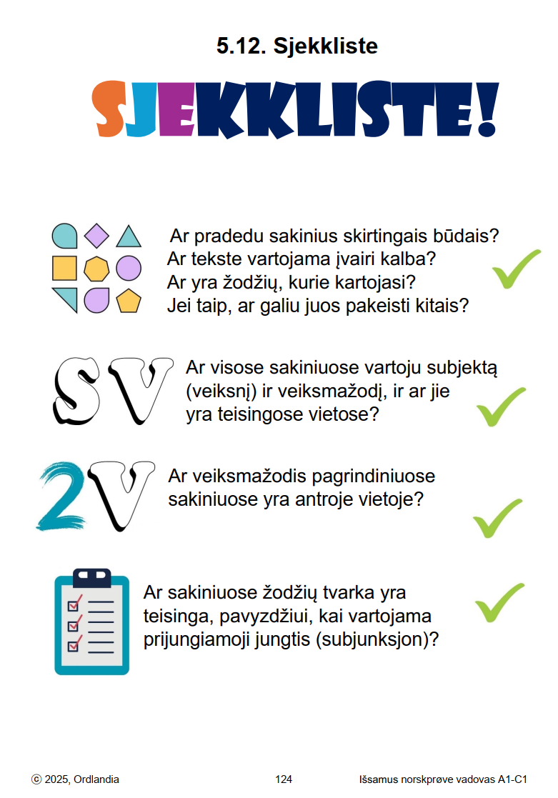 sjekkliste