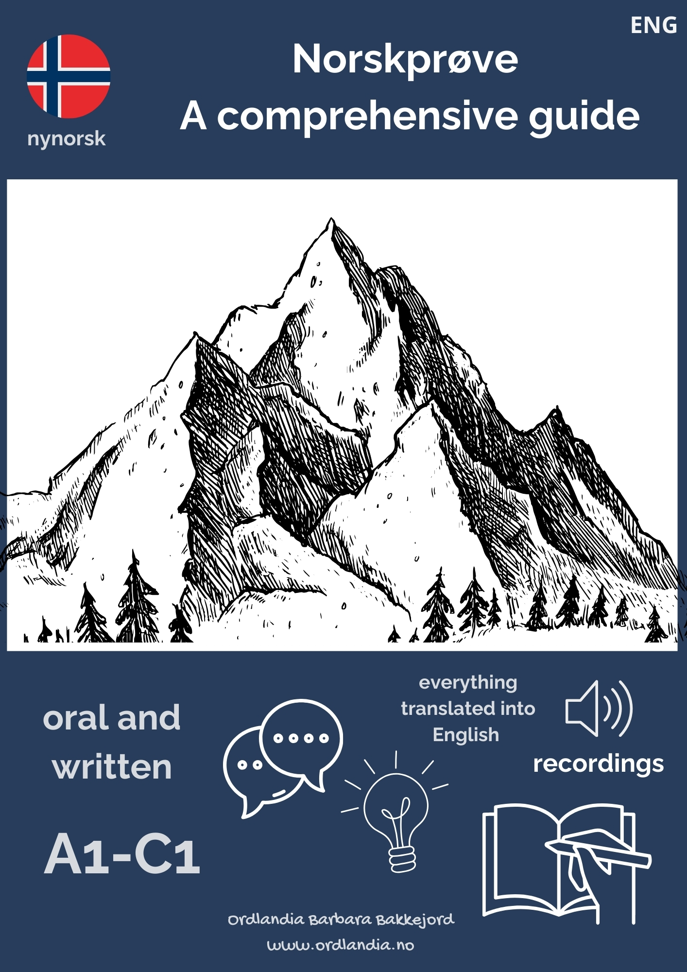 Produkt-bilde av  A comprehensive guide to norskprøve (ENG) NYNORSK