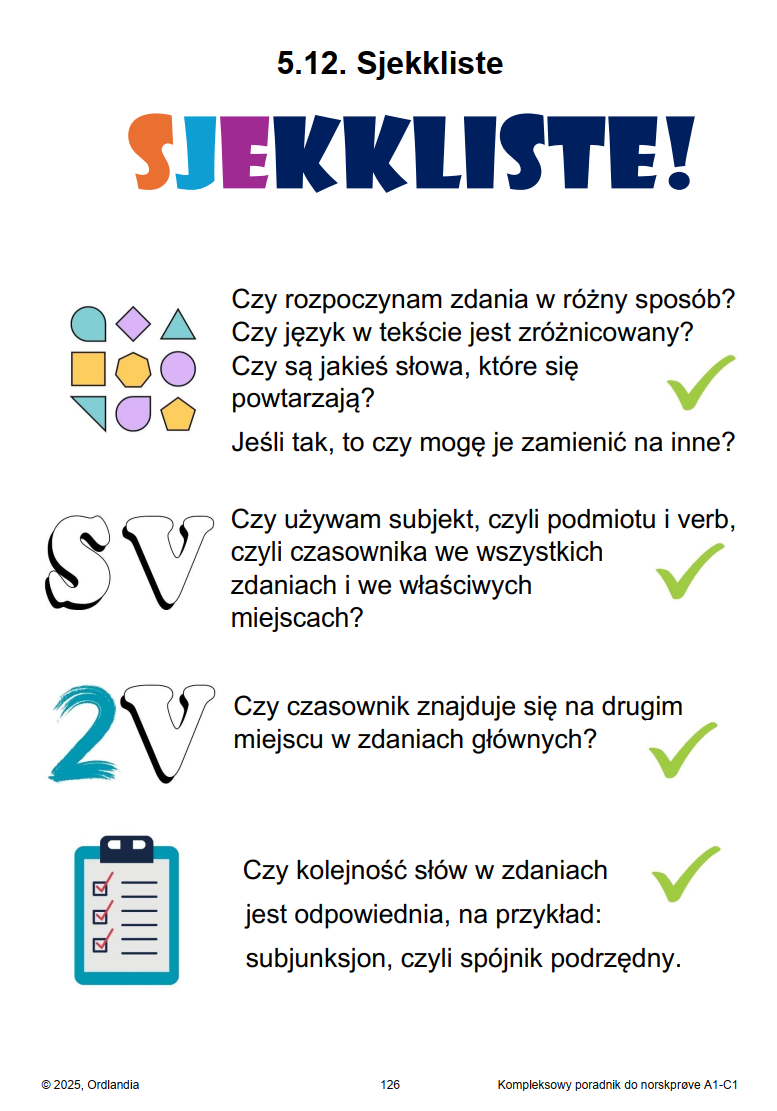sjekkliste